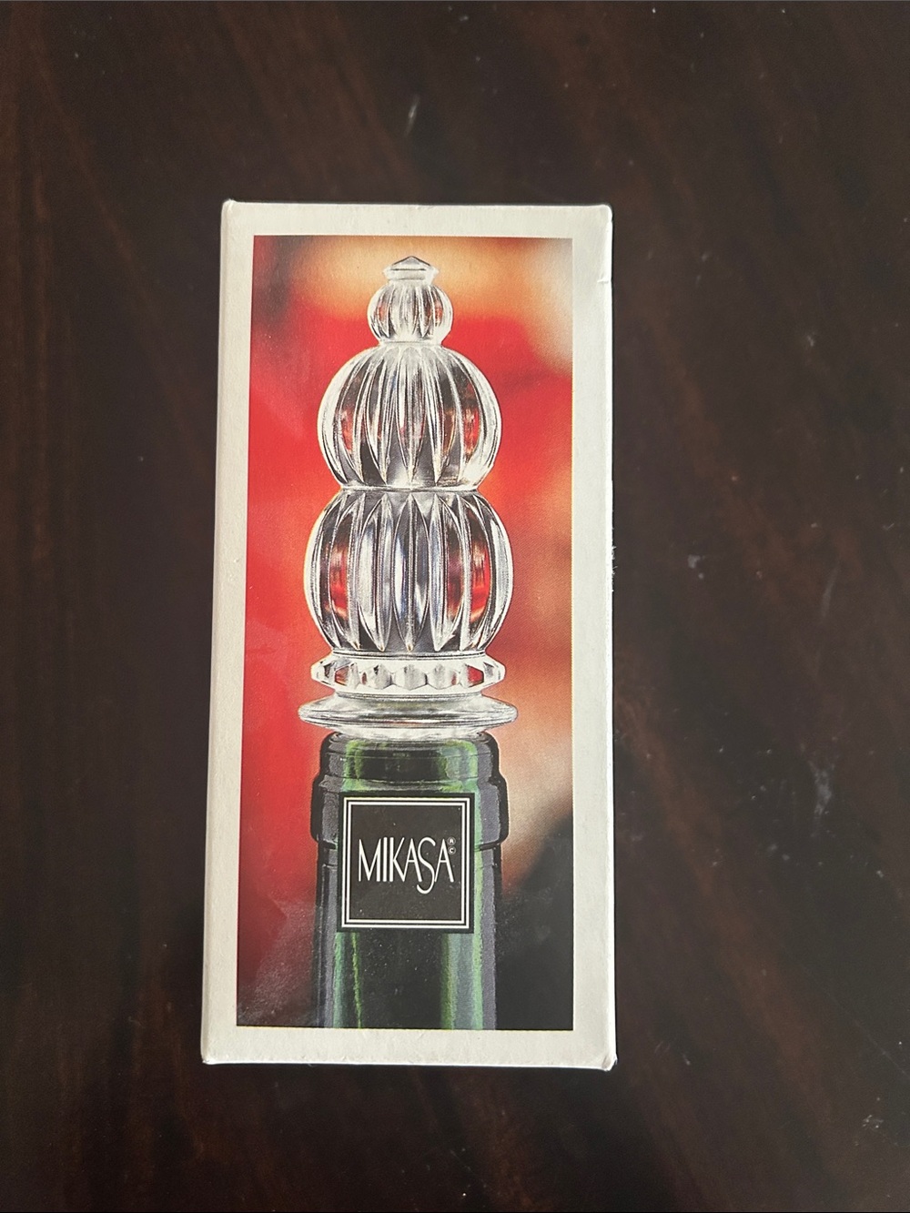 Mikaasa Crystal Lead Bottle Stopper -New in Box